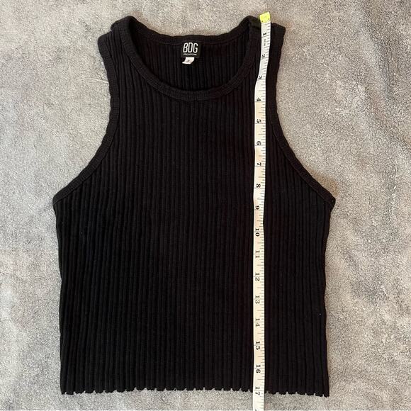 BDG Urban Outfitters Black Ribbed Casual Basic Emo Sleeveless TankTop Size Small - Picture 5 of 6